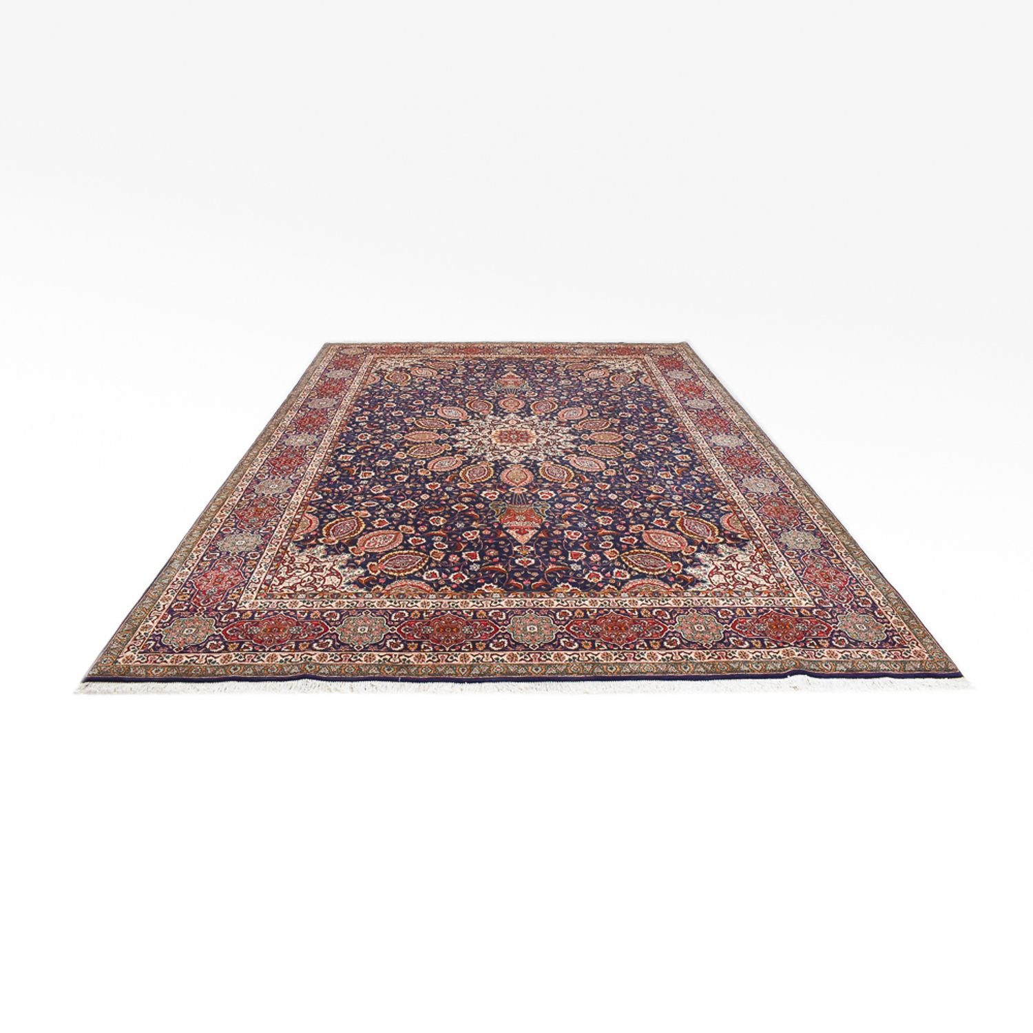 Perserteppich - Täbriz - Royal - 400 x 297 cm - dunkelblau