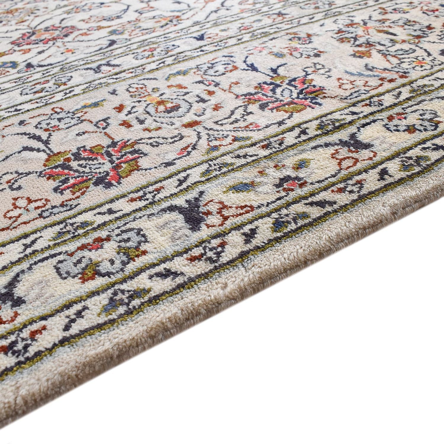 Perserteppich - Keshan - Royal - 347 x 253 cm - grau