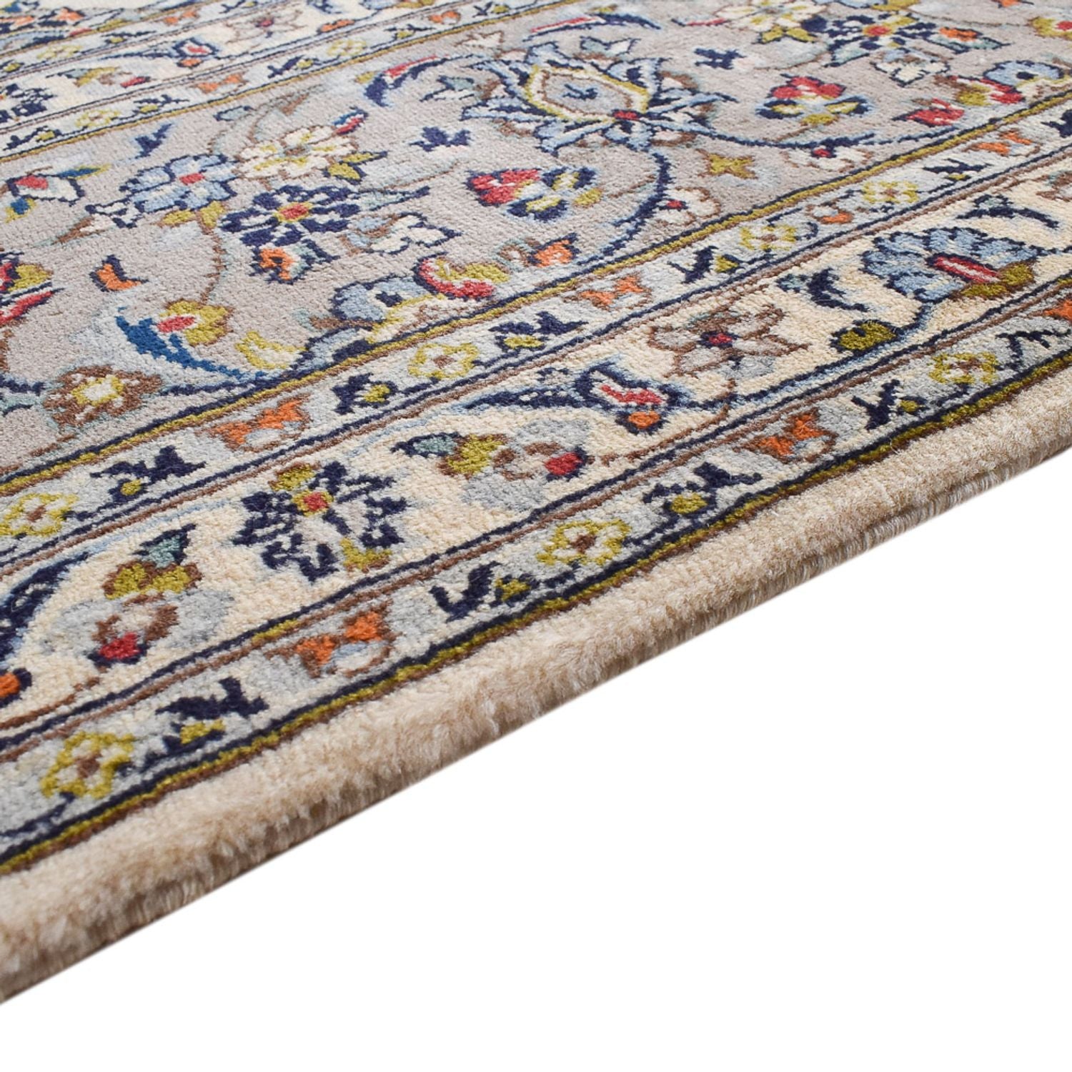 Perserteppich - Keshan - Royal - 365 x 247 cm - grau