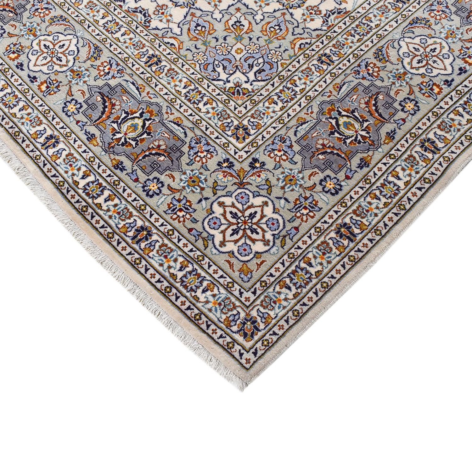 Perserteppich - Keshan - Royal - 340 x 233 cm - grau