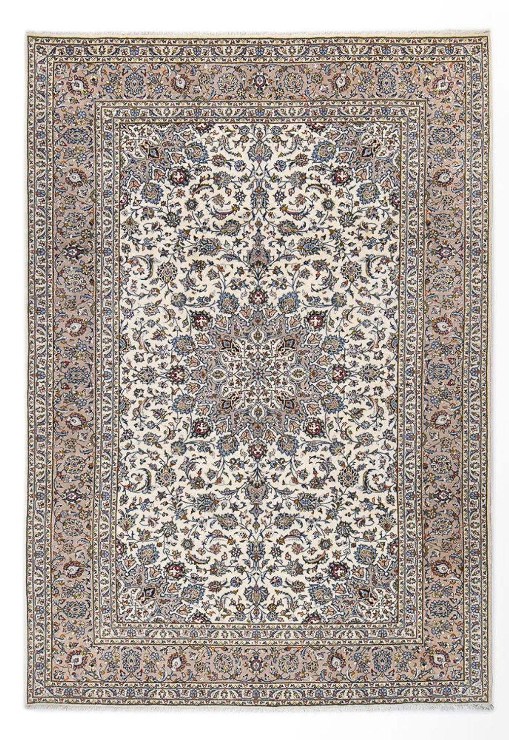 Perserteppich - Keshan - Royal - 360 x 250 cm - grau