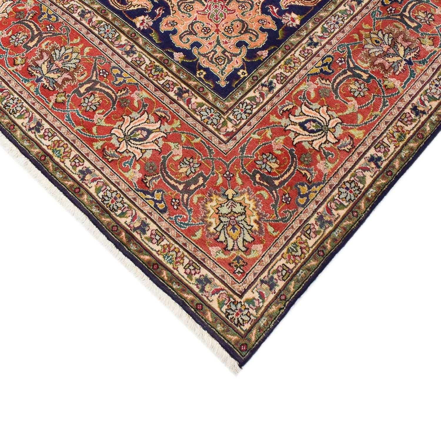 Perserteppich - Täbriz - Royal - 402 x 303 cm - dunkelblau