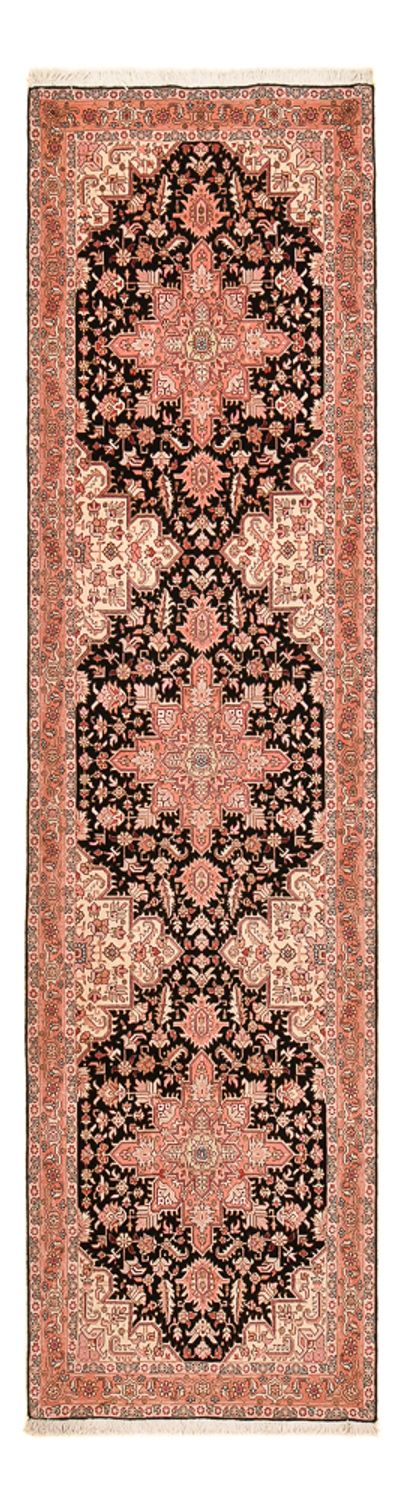 Läufer Perser - Täbriz - Royal - 352 x 91 cm - dunkelblau