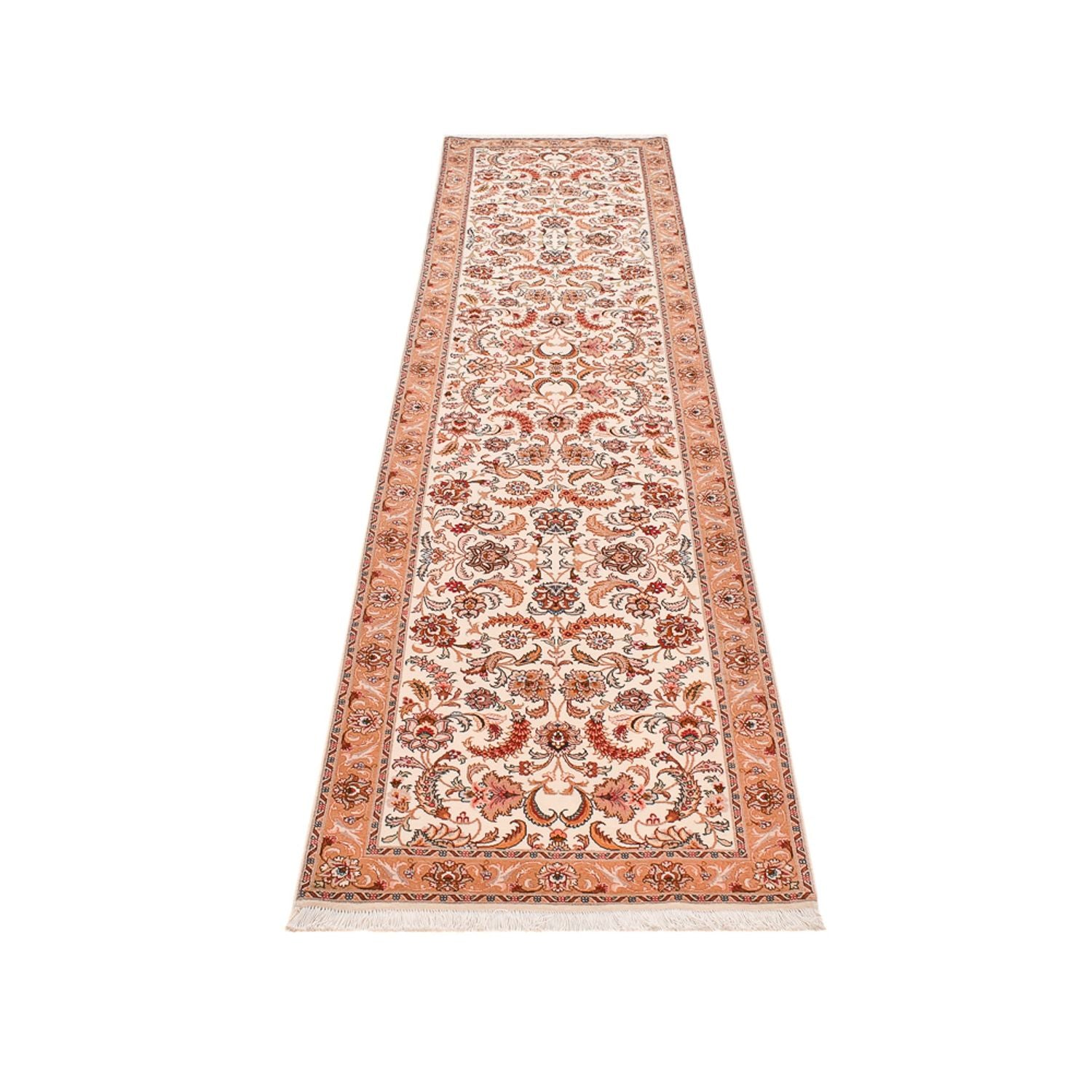 Läufer Perser - Täbriz - Premium - 314 x 80 cm - beige