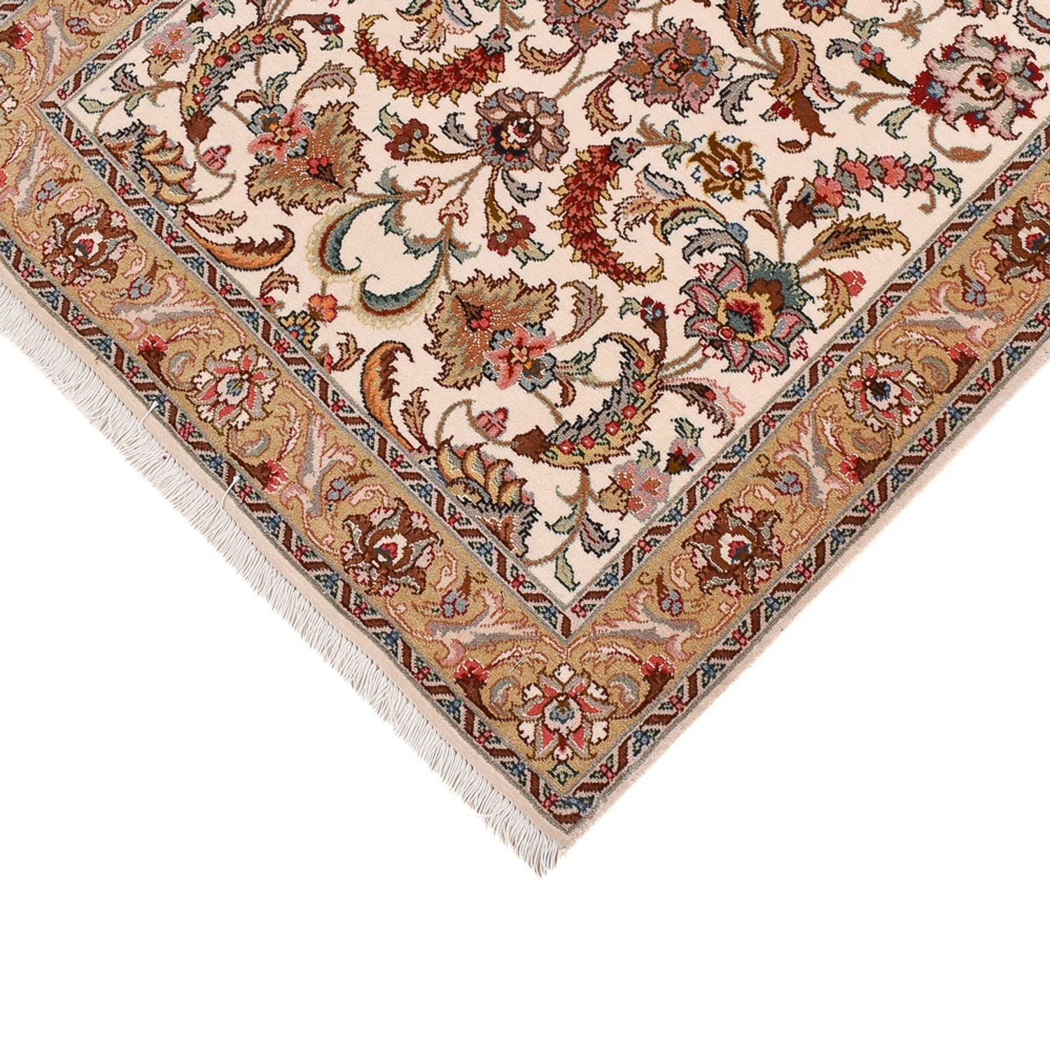 Läufer Perser - Täbriz - Premium - 307 x 79 cm - caramel