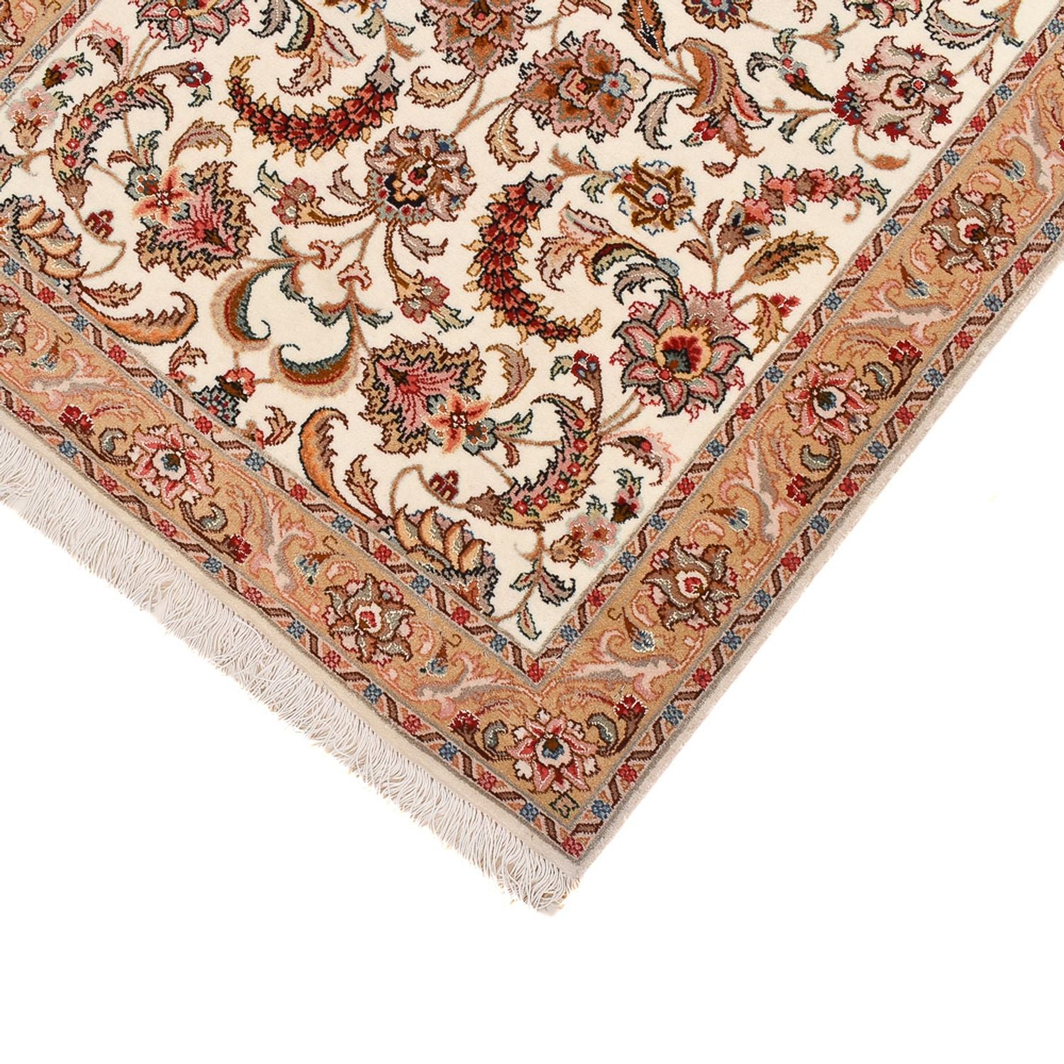 Läufer Perser - Täbriz - Premium - 320 x 83 cm - caramel