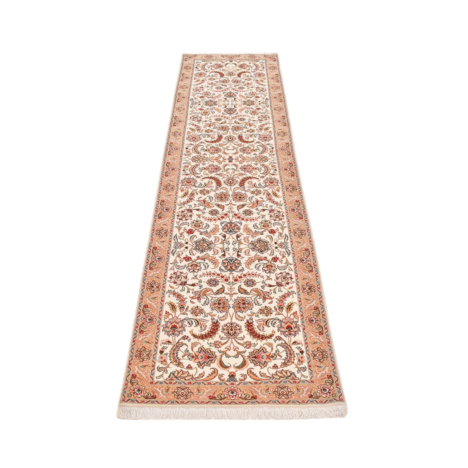 Läufer Perser - Täbriz - Premium - 320 x 83 cm - caramel