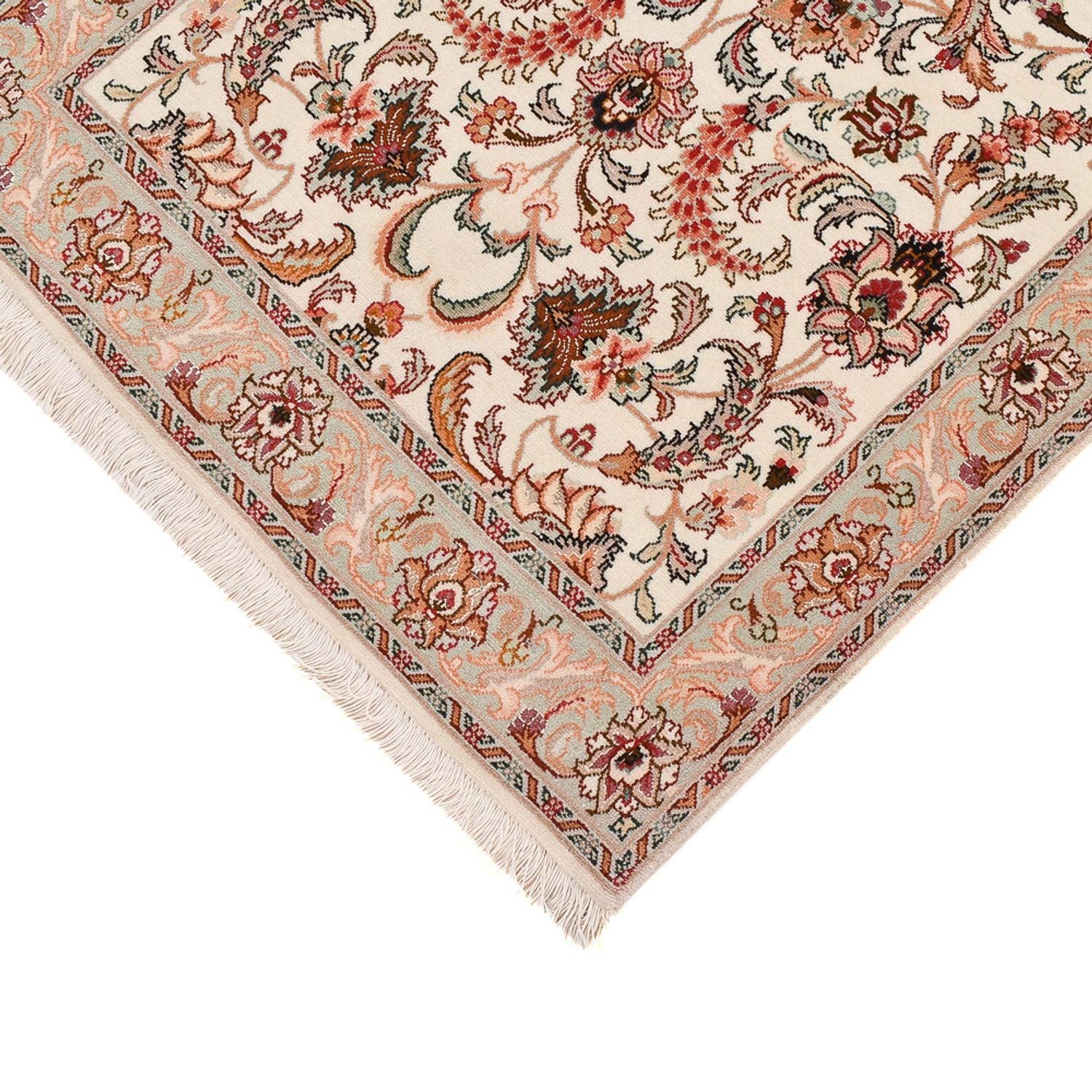 Läufer Perser - Täbriz - Premium - 312 x 74 cm - caramel