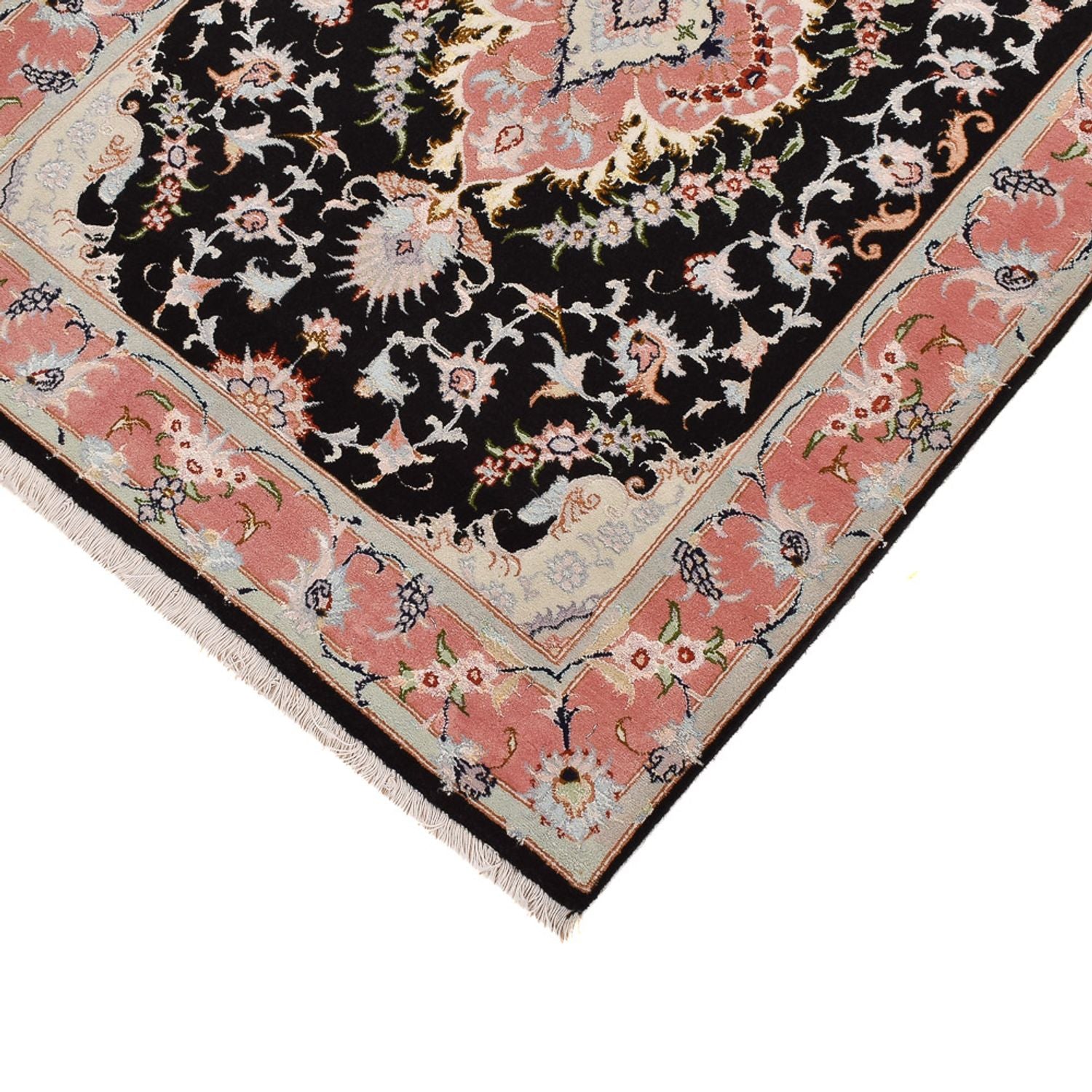 Läufer Perser - Täbriz - Royal - 300 x 83 cm - dunkelblau