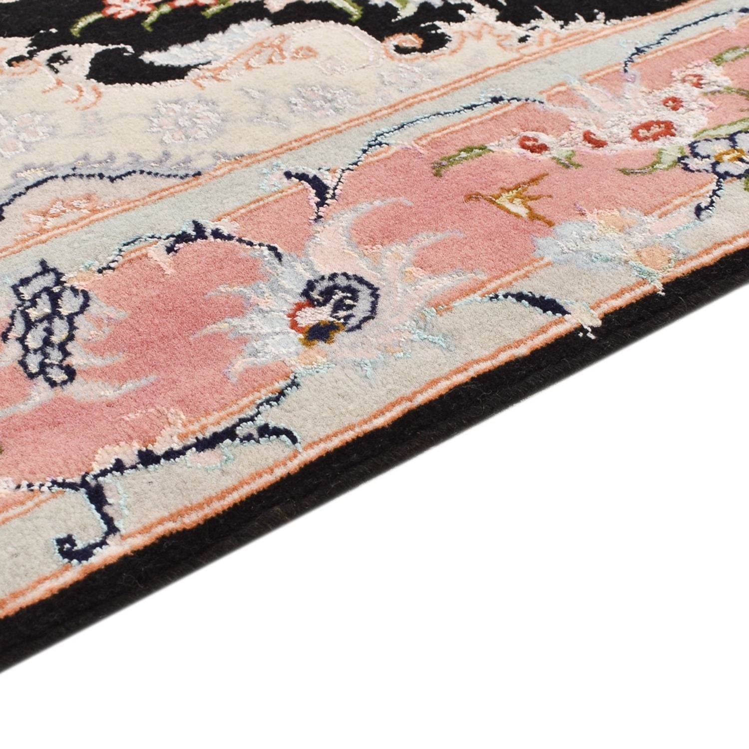 Läufer Perser - Täbriz - Royal - 300 x 83 cm - dunkelblau