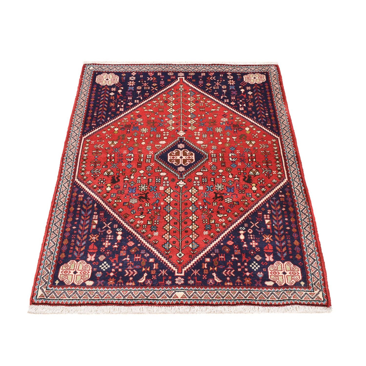 Perserteppich - Nomadic - 147 x 100 cm - rot