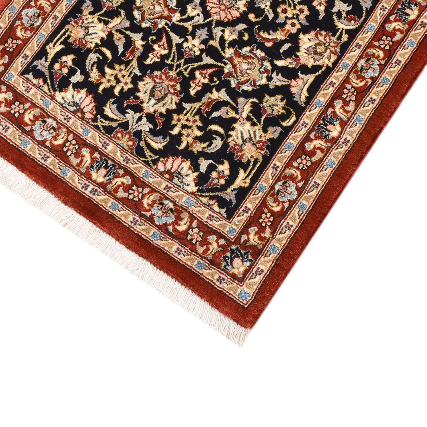 Läufer Perser - Ghom - Royal - 201 x 54 cm - dunkelbeige