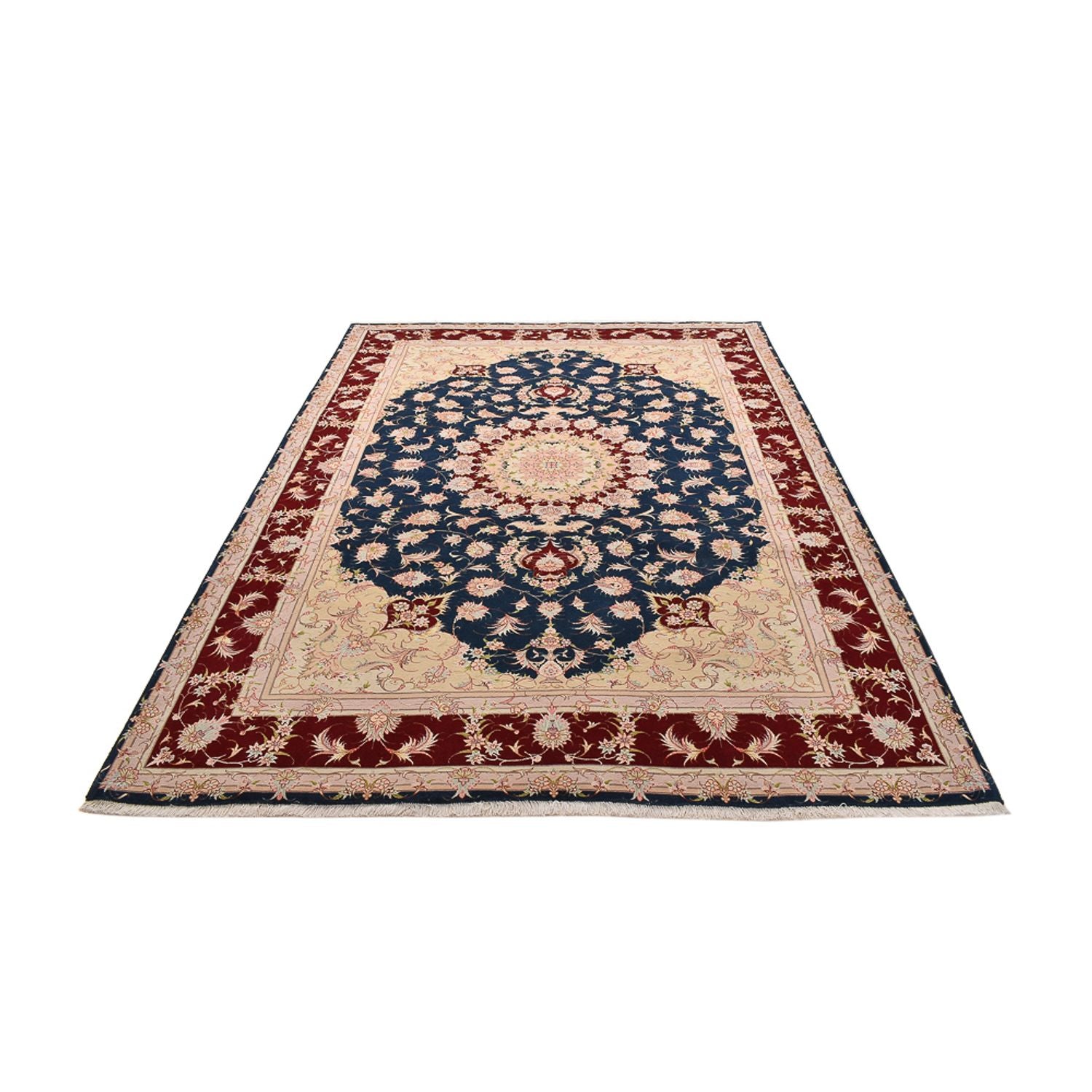 Perserteppich - Täbriz - Royal - 287 x 202 cm - dunkelblau