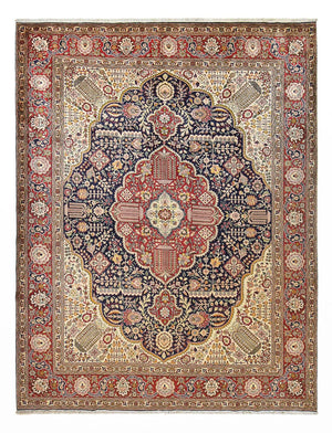 Perserteppich - Täbriz - Royal - 405 x 310 cm - mehrfarbig
