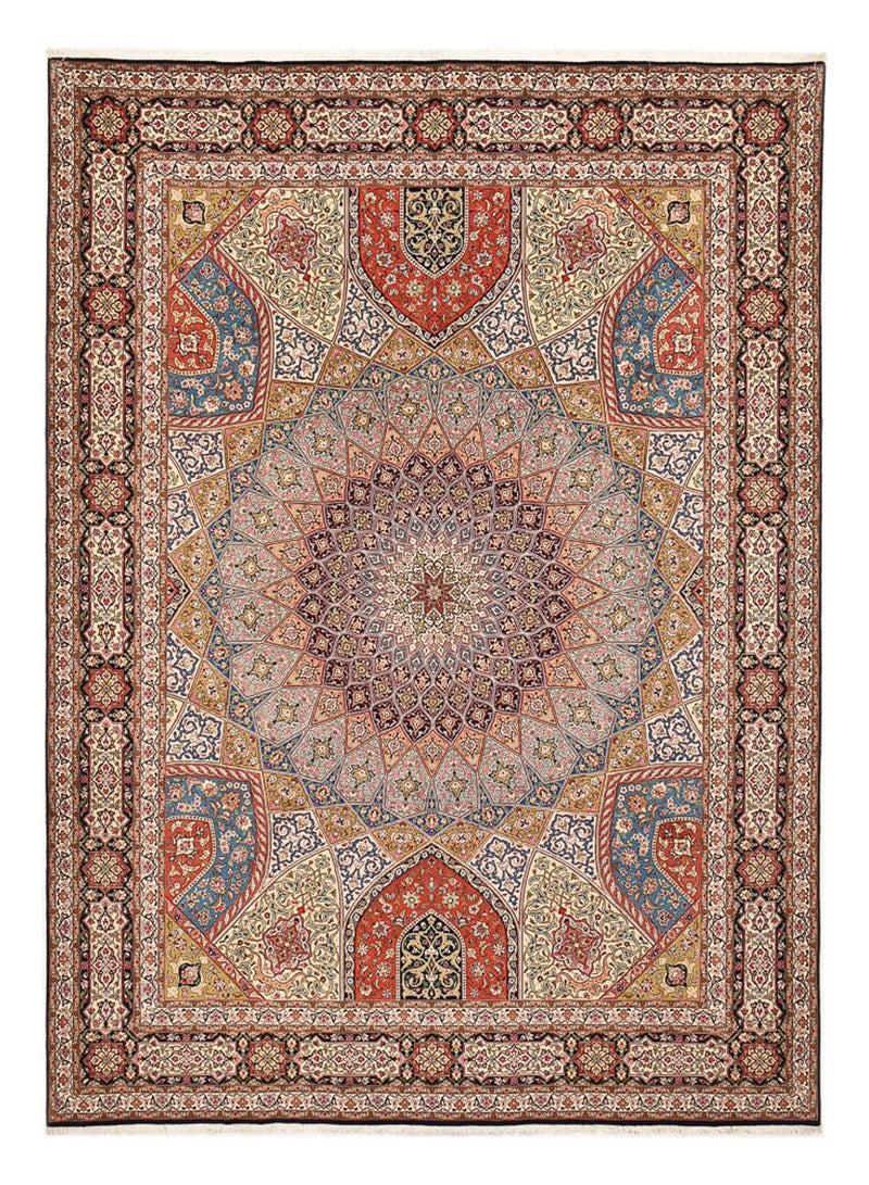 Perserteppich - Täbriz - Royal - 402 x 302 cm - hellbeige