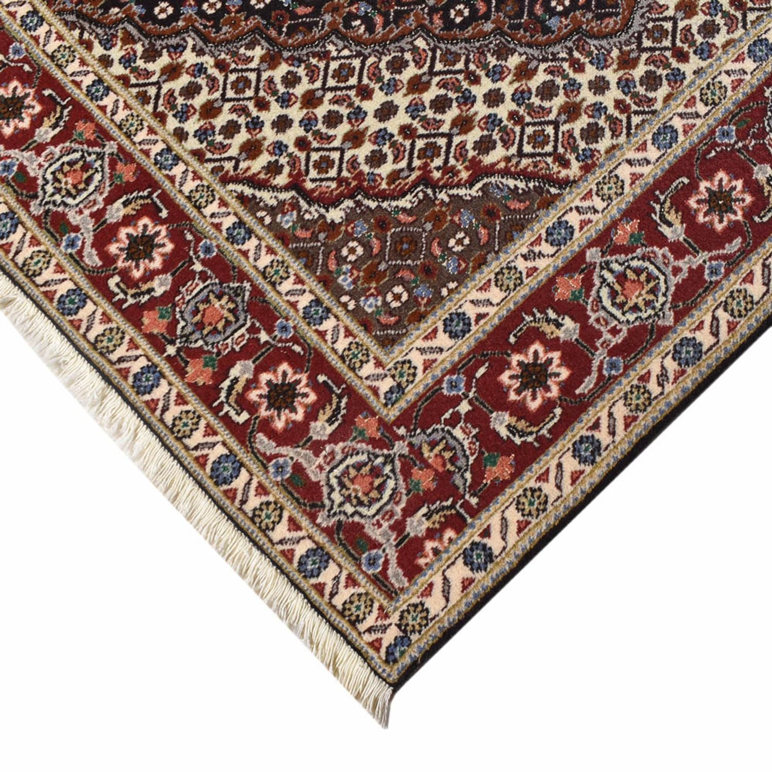 Perserteppich - Täbriz - Royal - 201 x 148 cm - dunkelbraun