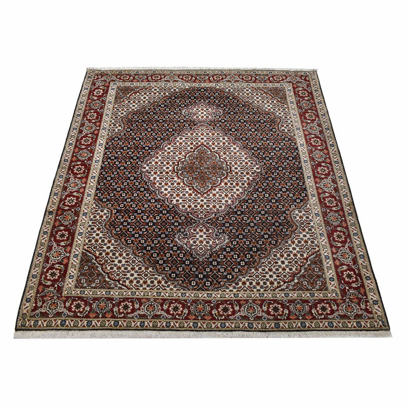 Perserteppich - Täbriz - Royal - 201 x 148 cm - dunkelbraun