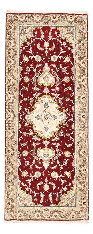 Läufer Perser - Täbriz - Royal - 198 x 80 cm - rot