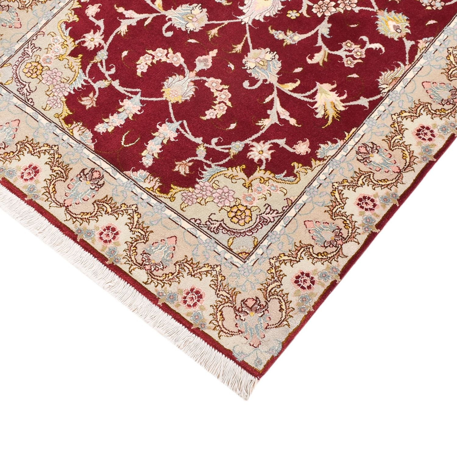 Läufer Perser - Täbriz - Royal - 198 x 80 cm - rot
