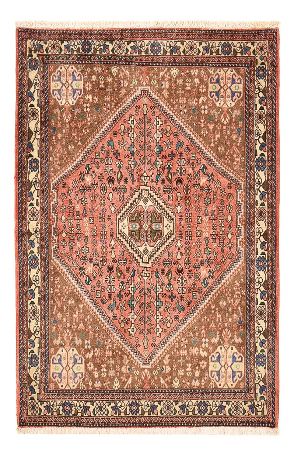 Perserteppich - Nomadic - 143 x 98 cm - hellrot