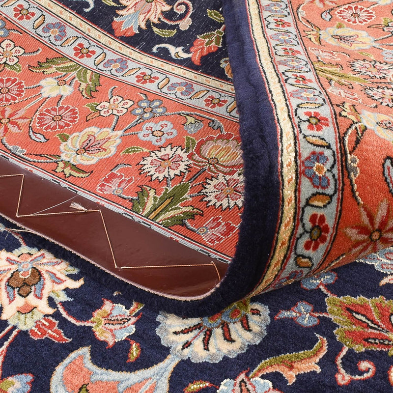 Perserteppich - Ghom - Royal - 202 x 141 cm - dunkelblau