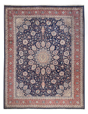 Perserteppich - Classic - 409 x 320 cm - dunkelblau