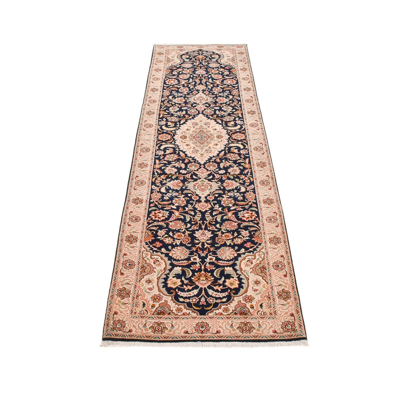 Läufer Perser - Täbriz - Royal - 310 x 82 cm - dunkelblau