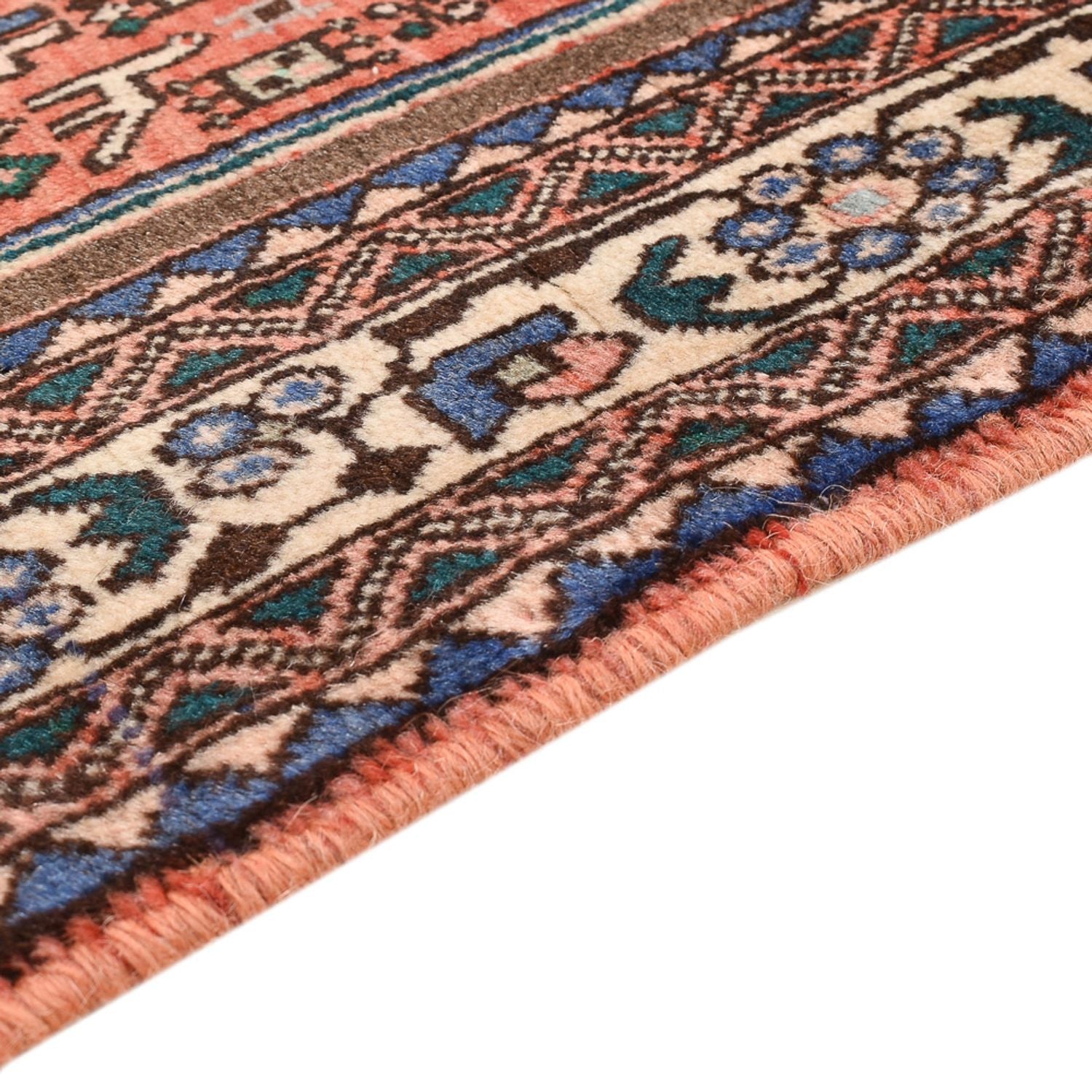Perserteppich - Nomadic - 150 x 102 cm - hellrot