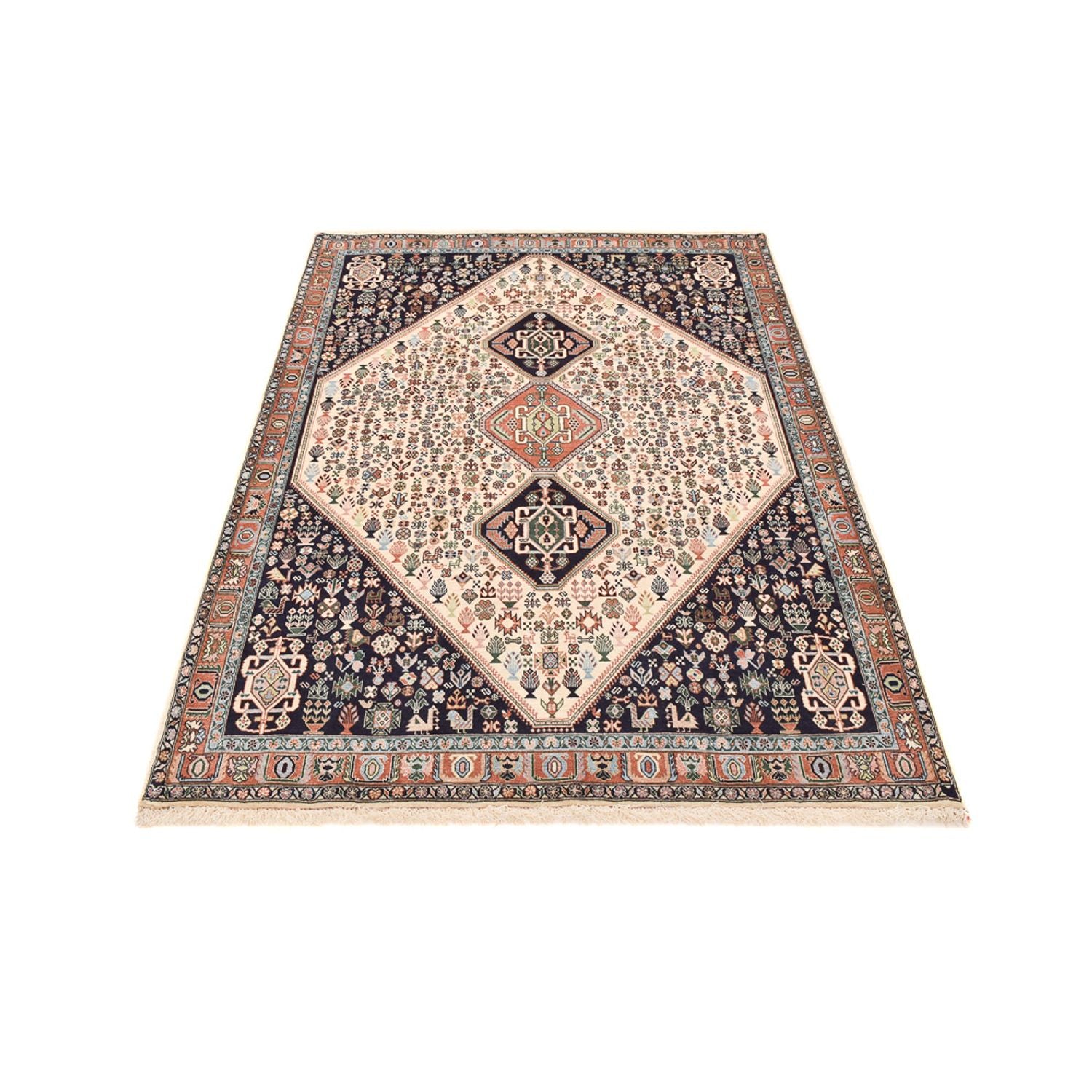 Gabbeh Teppich - Kaschkuli Perser - 209 x 145 cm - dunkelblau