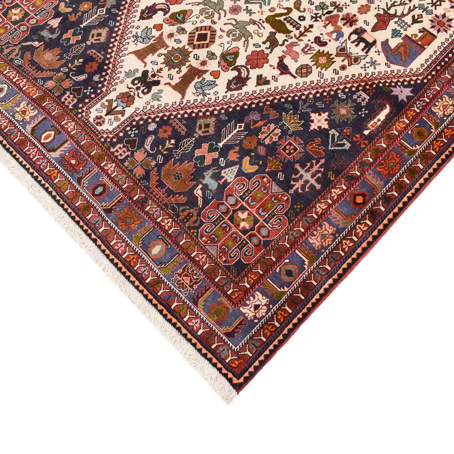 Gabbeh Teppich - Kaschkuli Perser - 252 x 156 cm - mehrfarbig