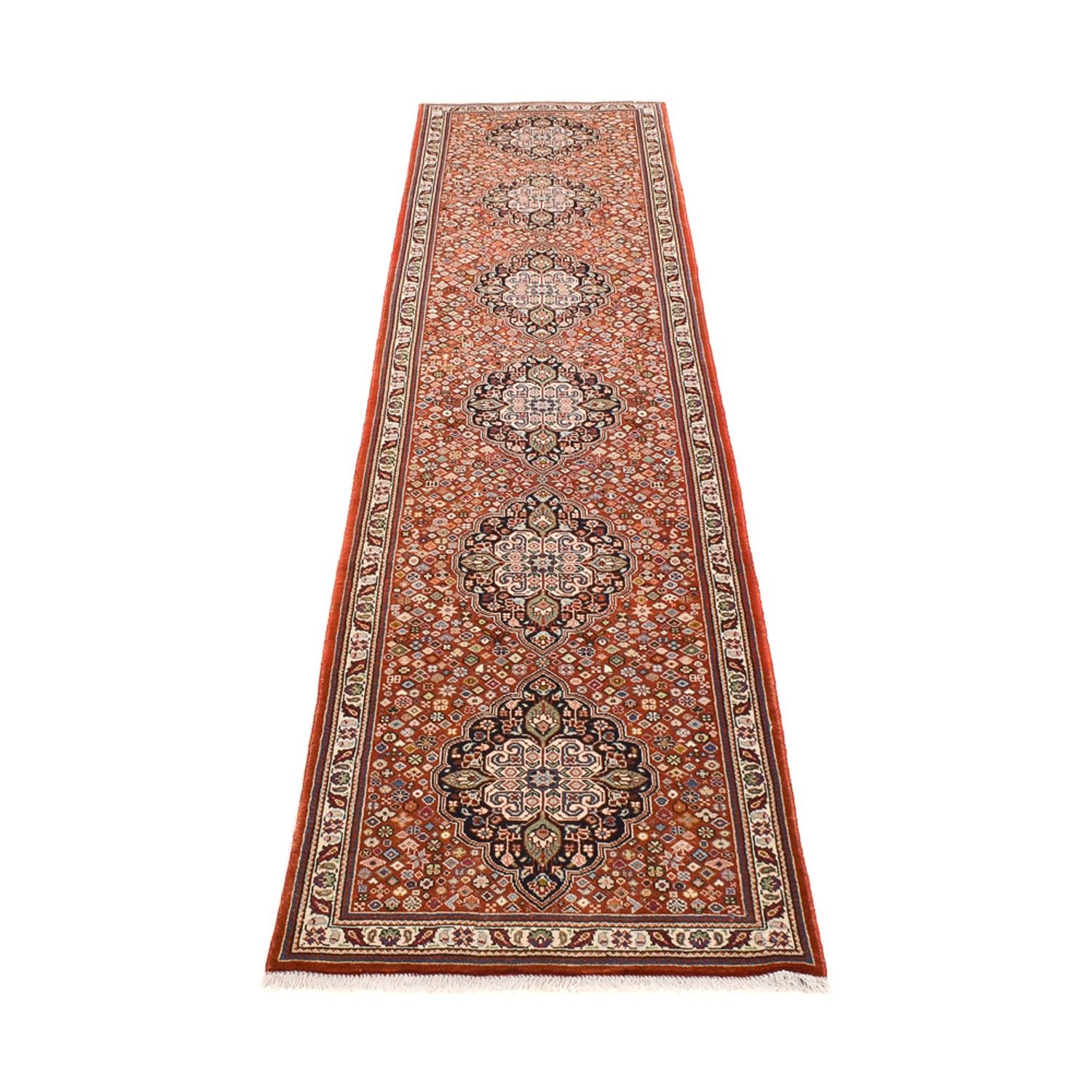 Läufer Perser - Ghom - 310 x 79 cm - dunkelbeige