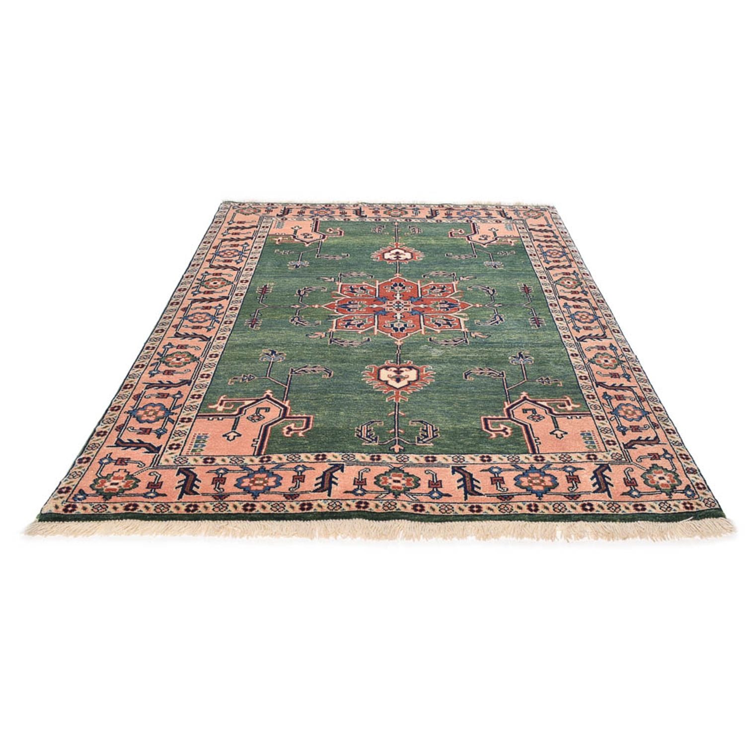 Perserteppich - Nomadic - 224 x 143 cm - grün