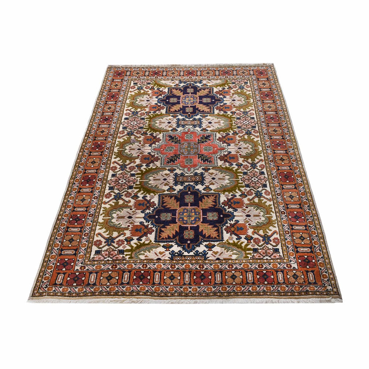 Perserteppich - Nomadic - 201 x 132 cm - mehrfarbig