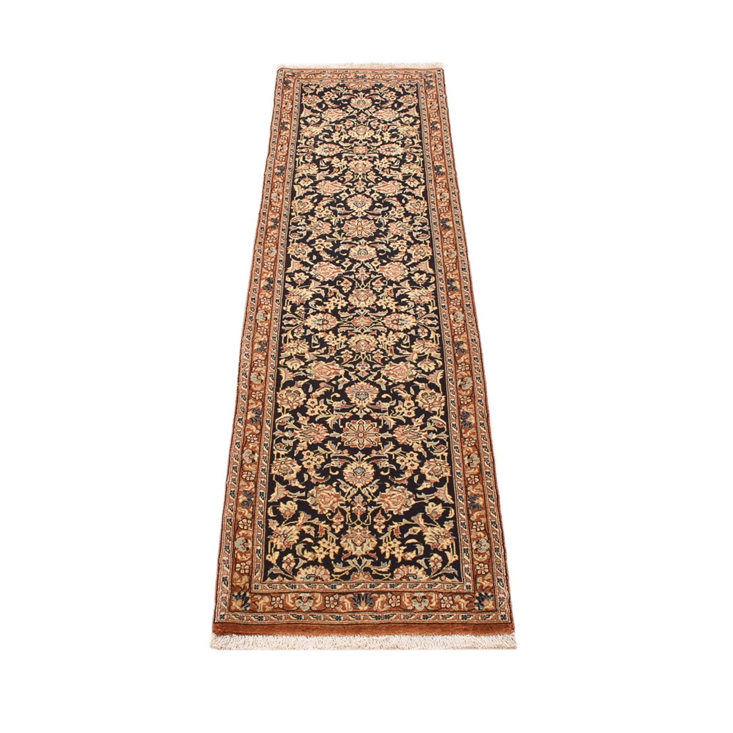 Läufer Perser - Ghom - Royal - 210 x 50 cm - dunkelbeige