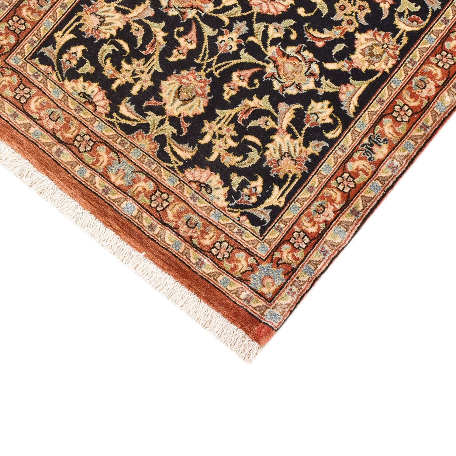 Läufer Perser - Ghom - Royal - 200 x 50 cm - dunkelbeige