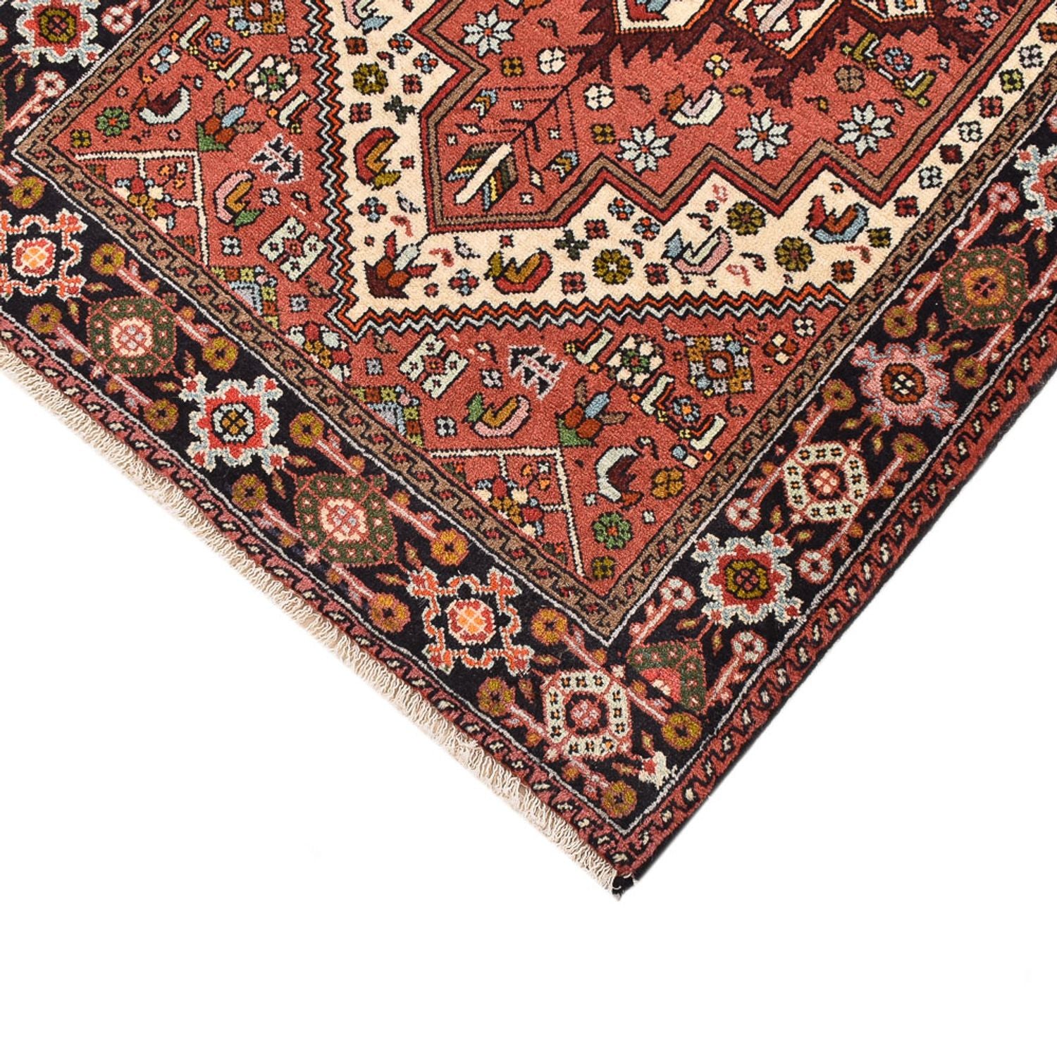 Perserteppich - Nomadic - 123 x 73 cm - hellrot