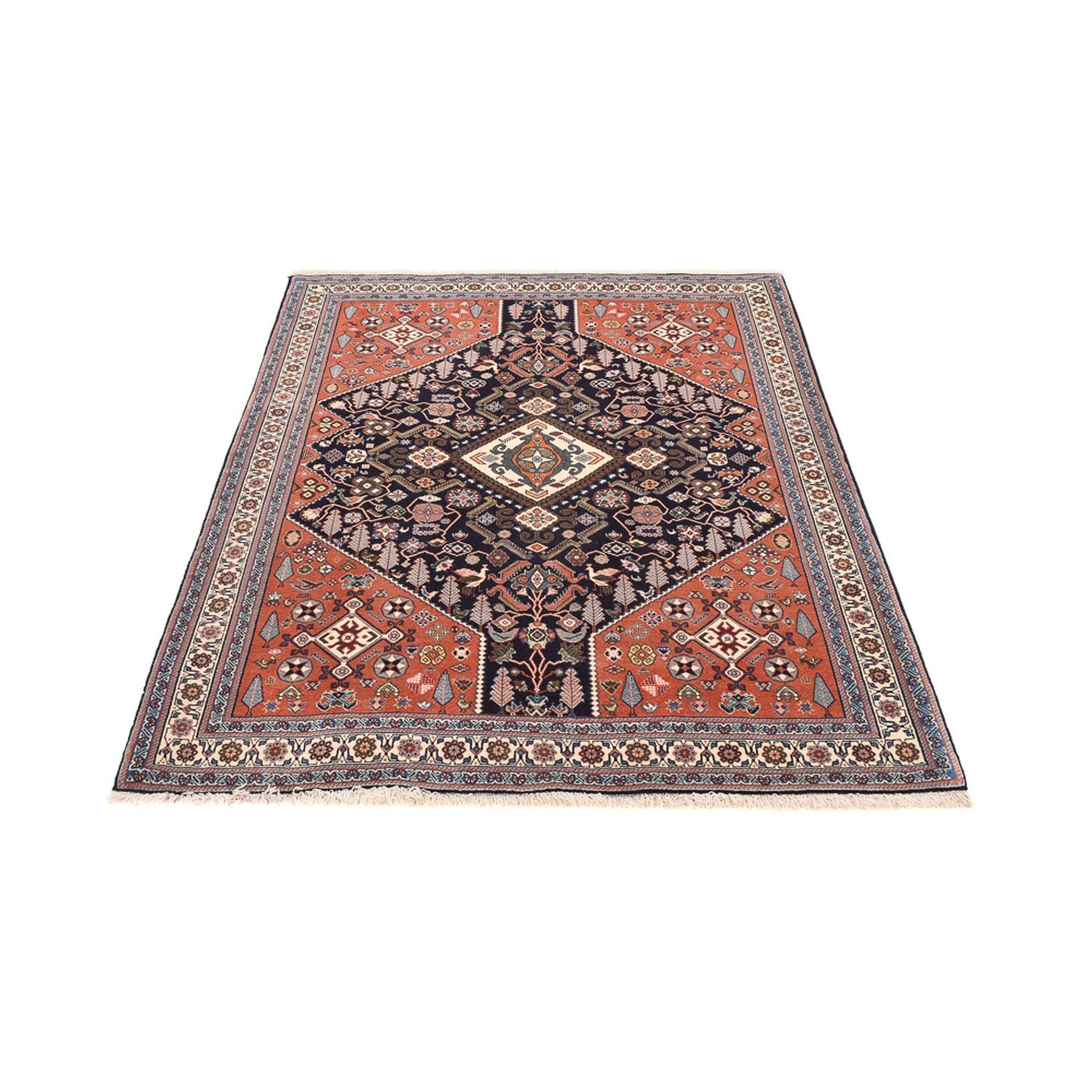 Gabbeh Teppich - Kaschkuli Perser - 203 x 159 cm - mehrfarbig