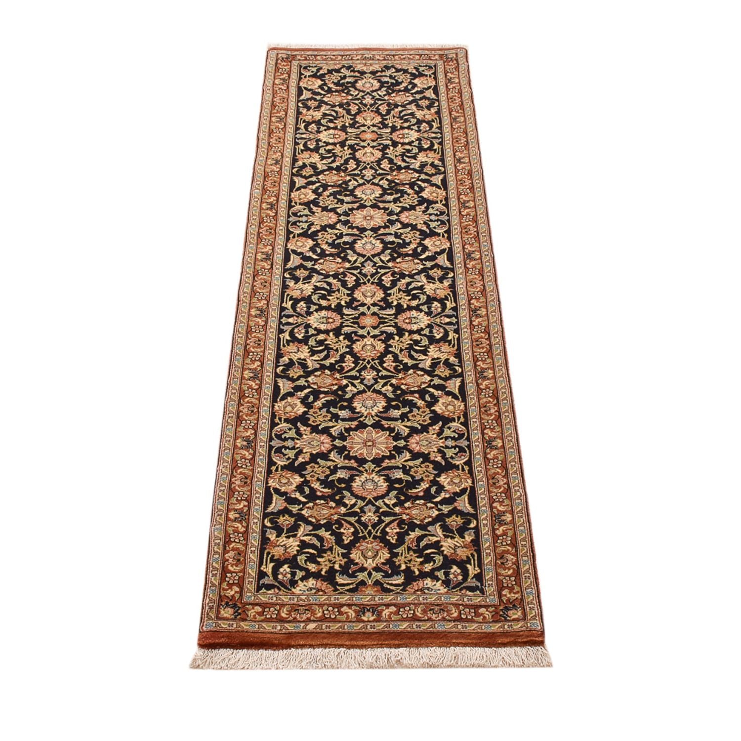 Läufer Perser - Ghom - Royal - 205 x 52 cm - dunkelbeige