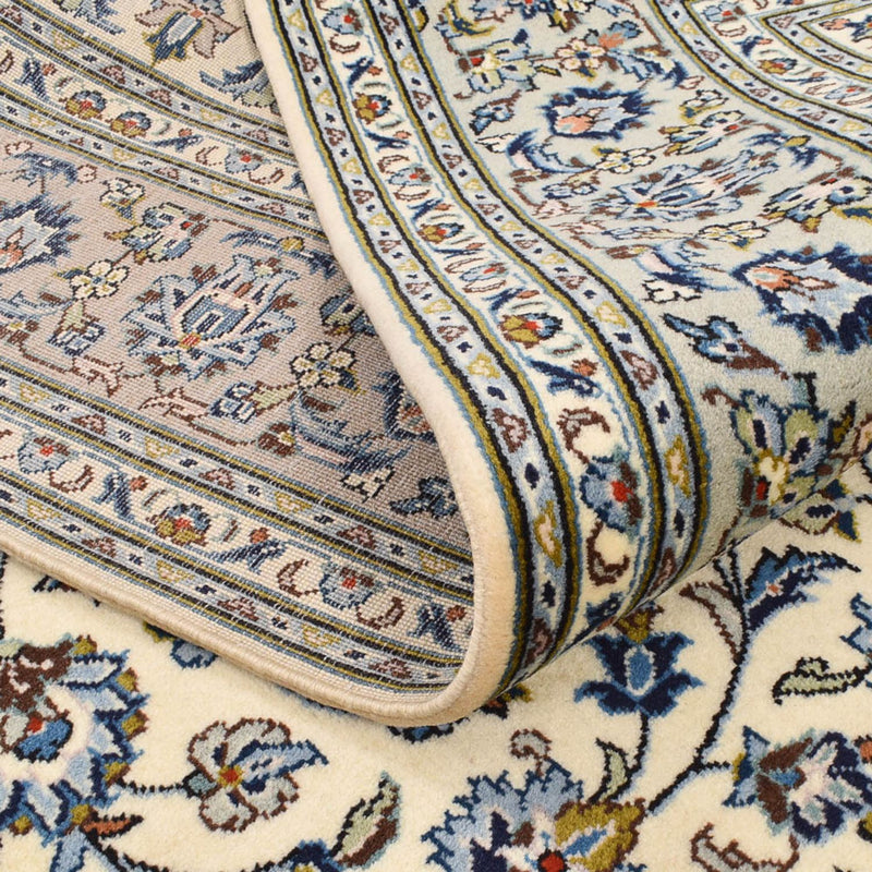 Perserteppich - Keshan - 220 x 140 cm - hellgrau