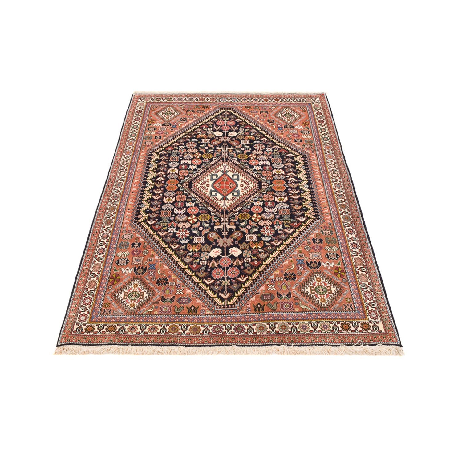 Gabbeh Teppich - Kaschkuli Perser - 207 x 130 cm - dunkelblau