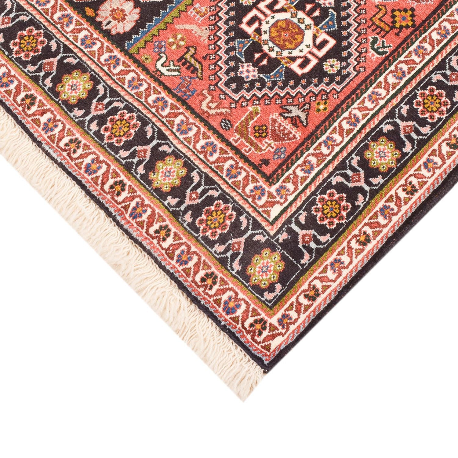 Gabbeh Teppich - Kaschkuli Perser - 158 x 110 cm - hellrot