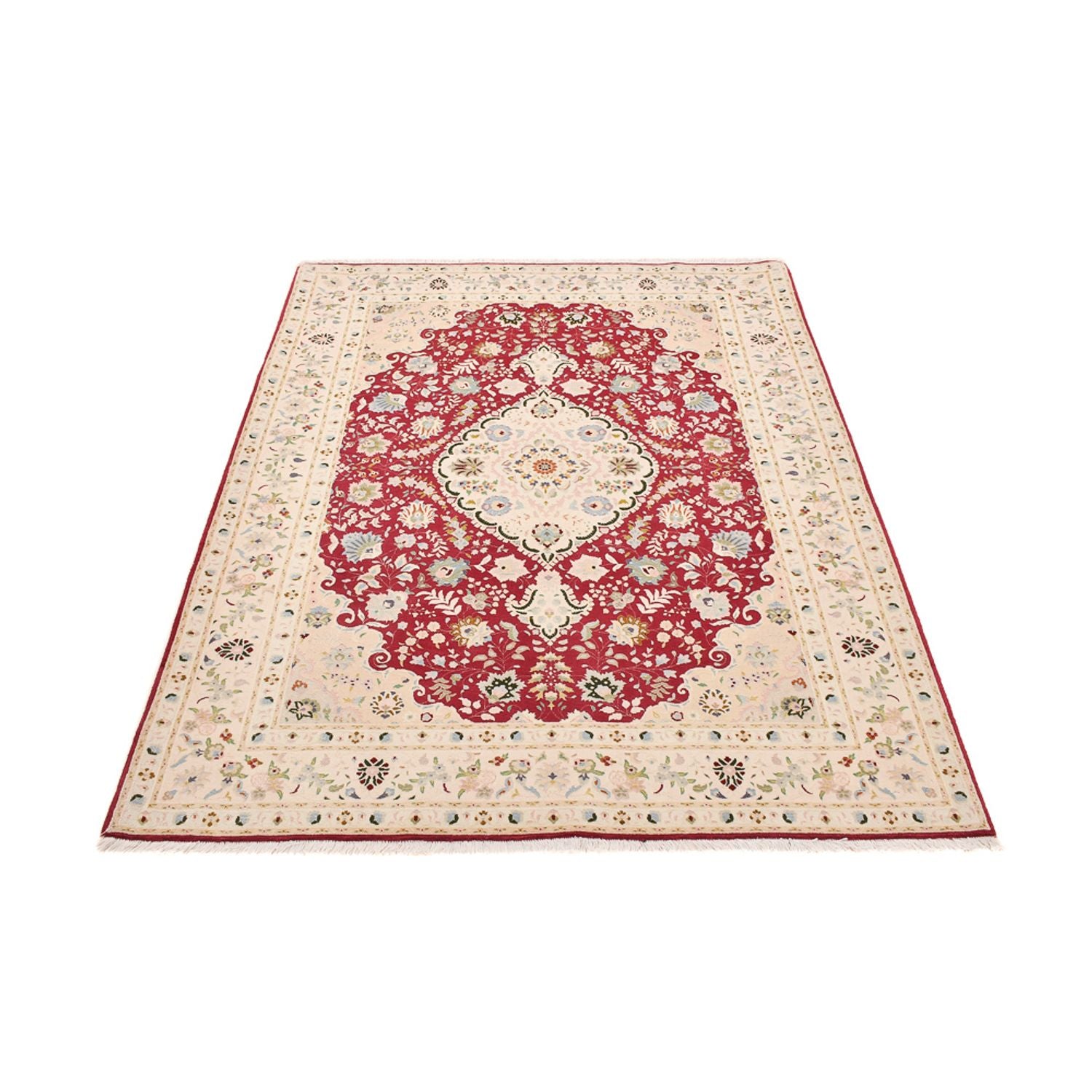 Perserteppich - Täbriz - Royal - 210 x 153 cm - rot