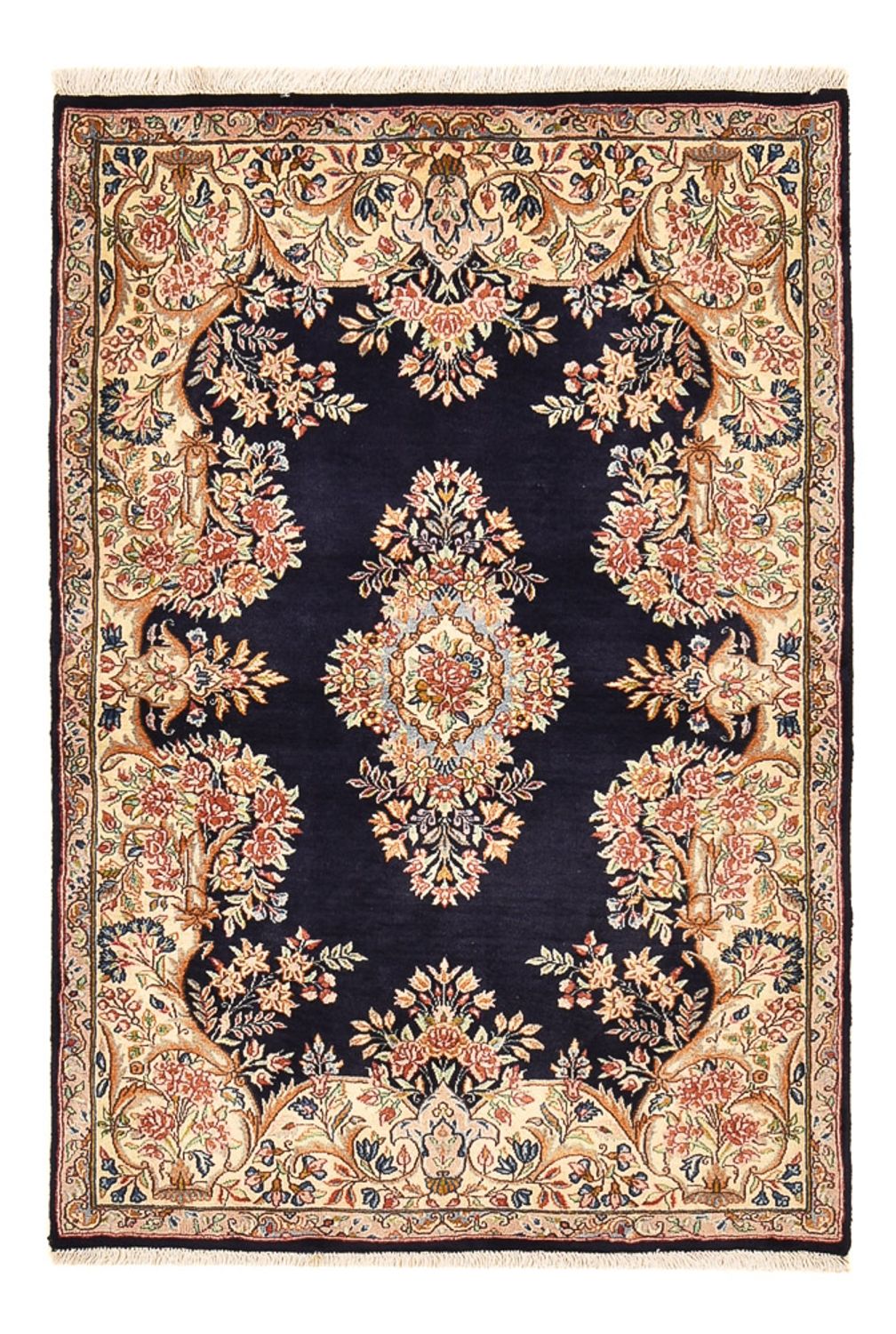 Perserteppich - Royal - 150 x 100 cm - dunkelblau