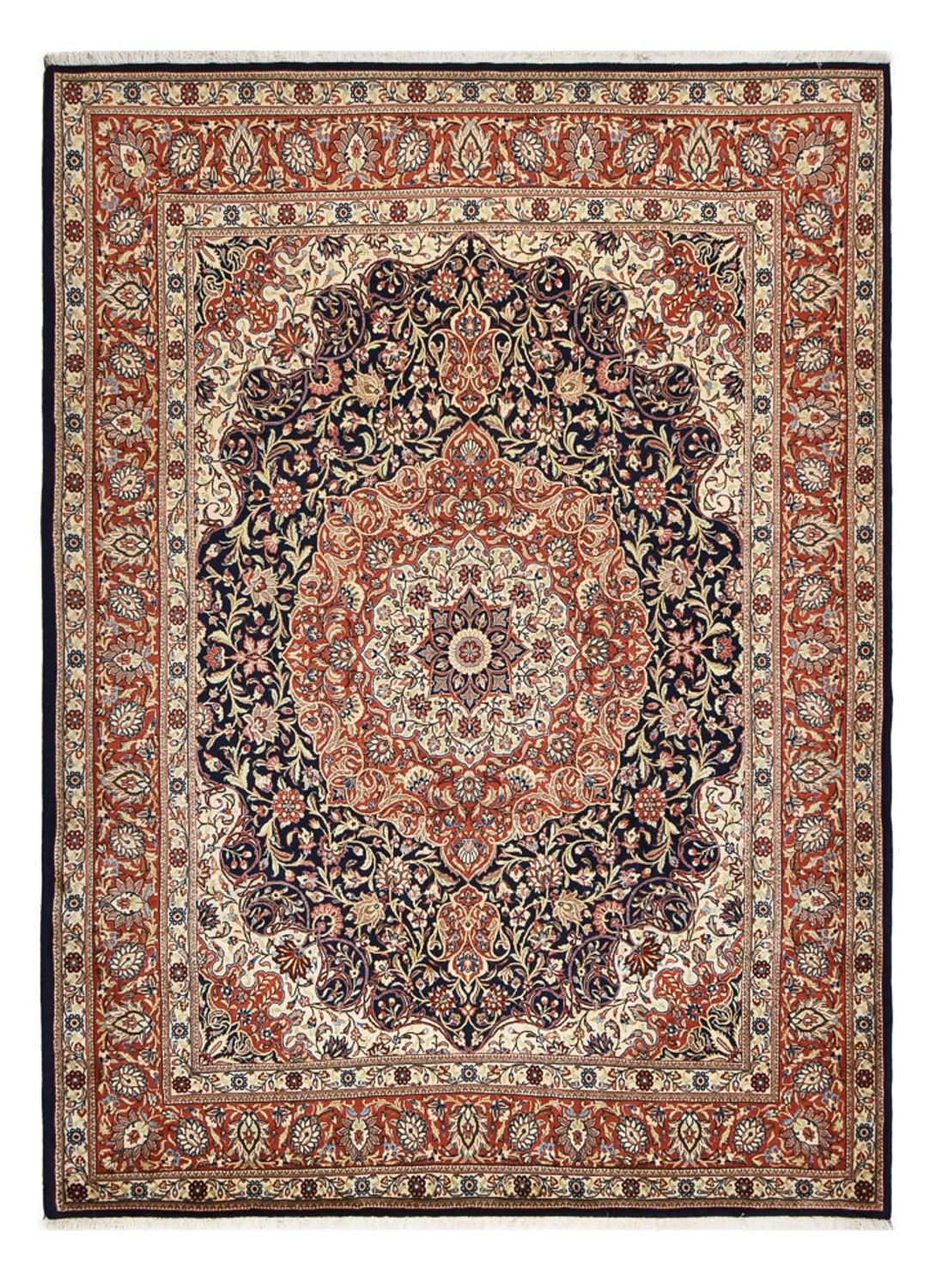 Perserteppich - Ghom - 301 x 221 cm - dunkelblau