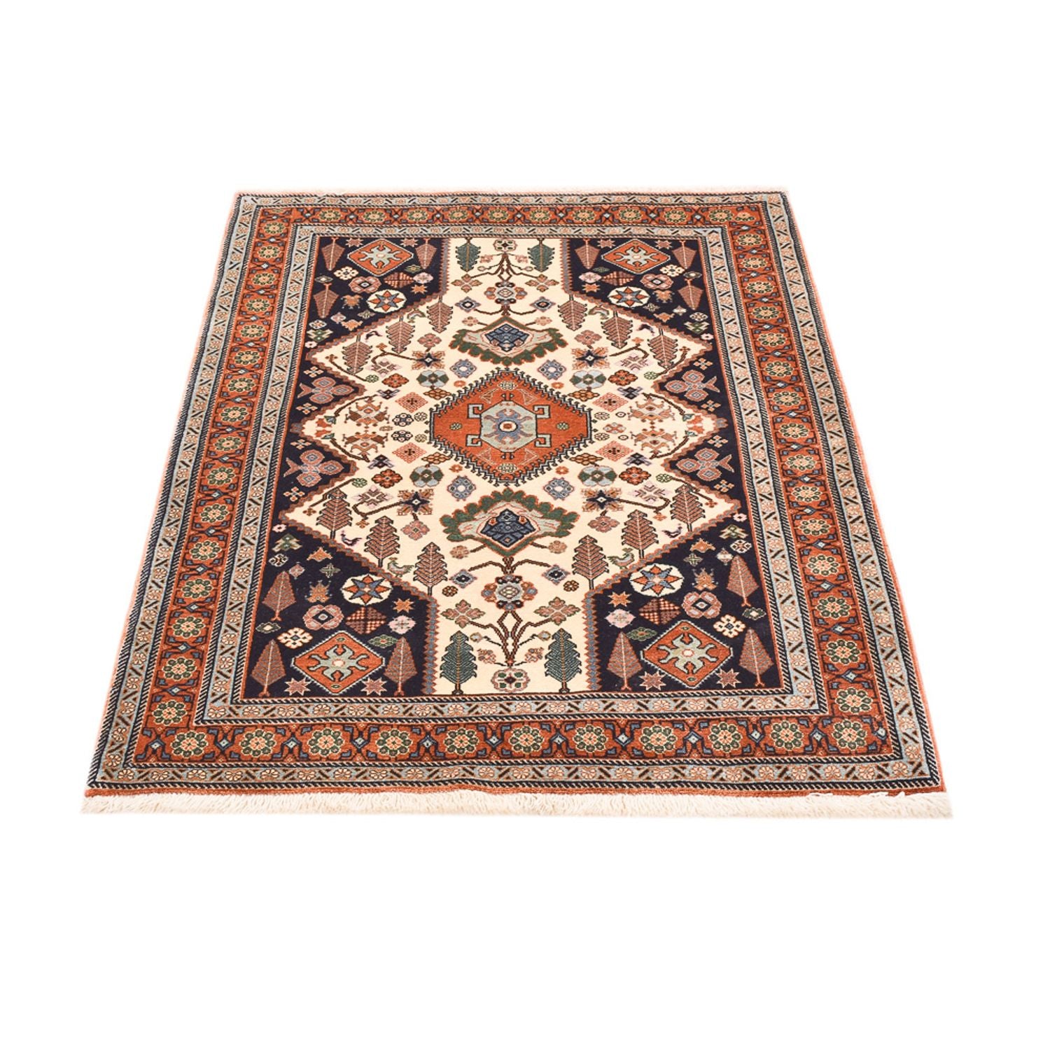 Gabbeh Teppich - Kaschkuli Perser - 155 x 110 cm - mehrfarbig