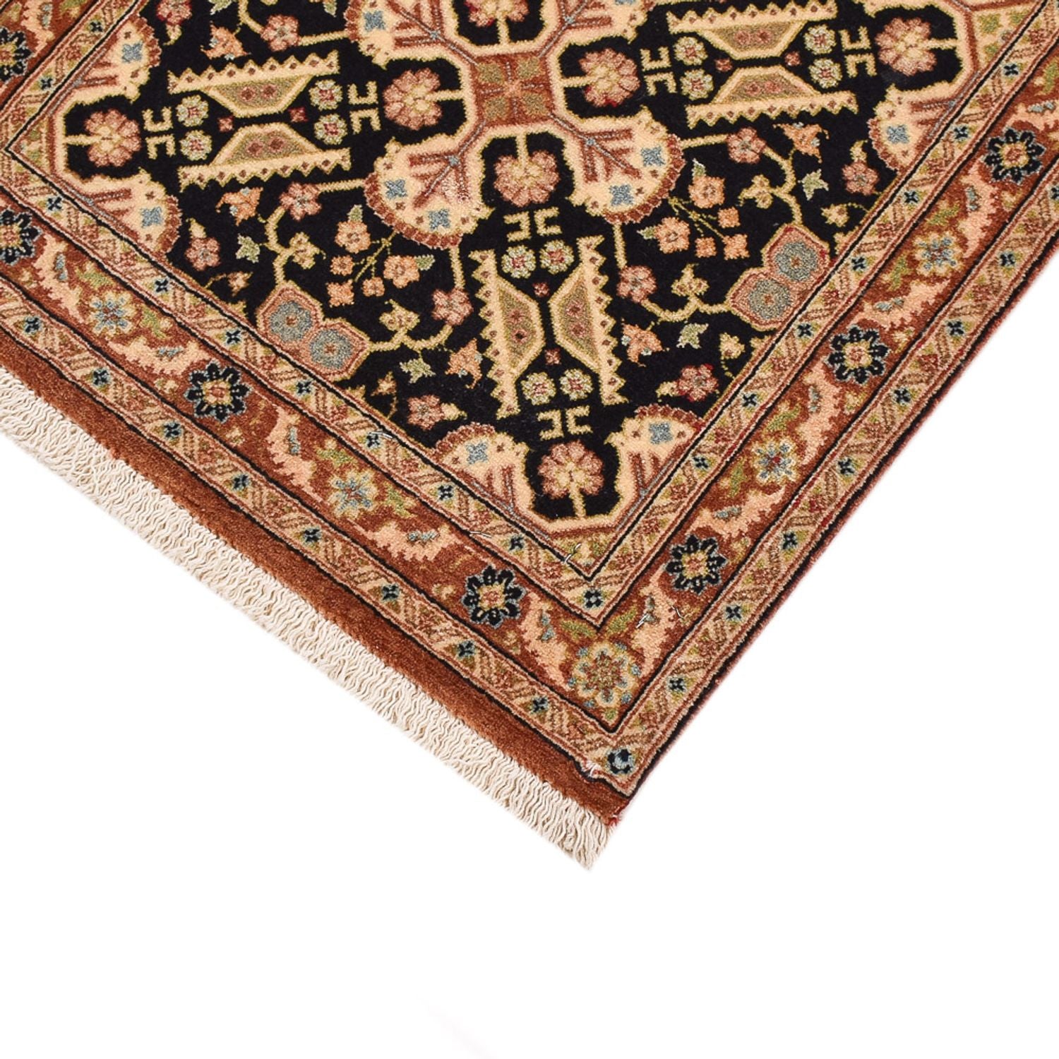 Läufer Perser - Ghom - Royal - 200 x 51 cm - dunkelbeige