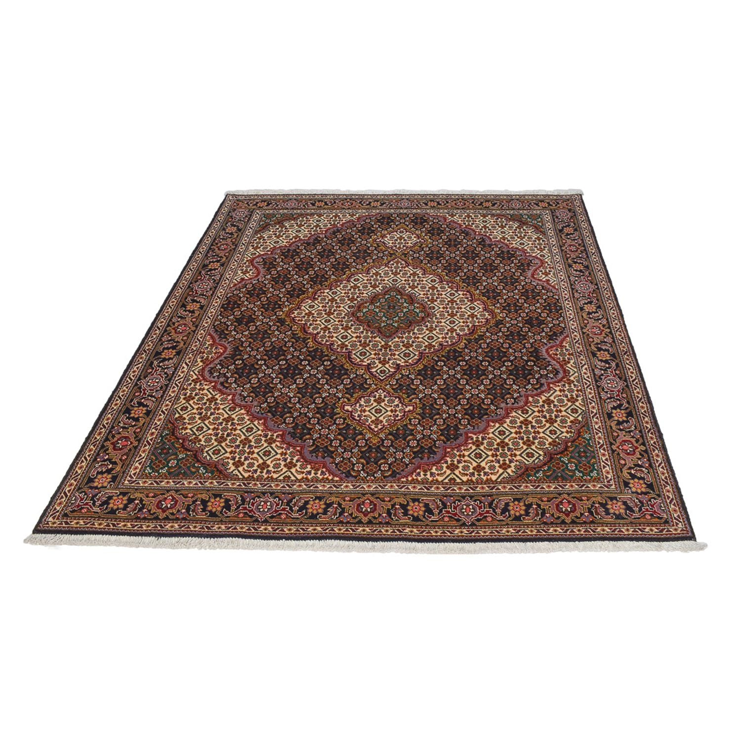 Perserteppich - Täbriz - Royal - 201 x 150 cm - braun