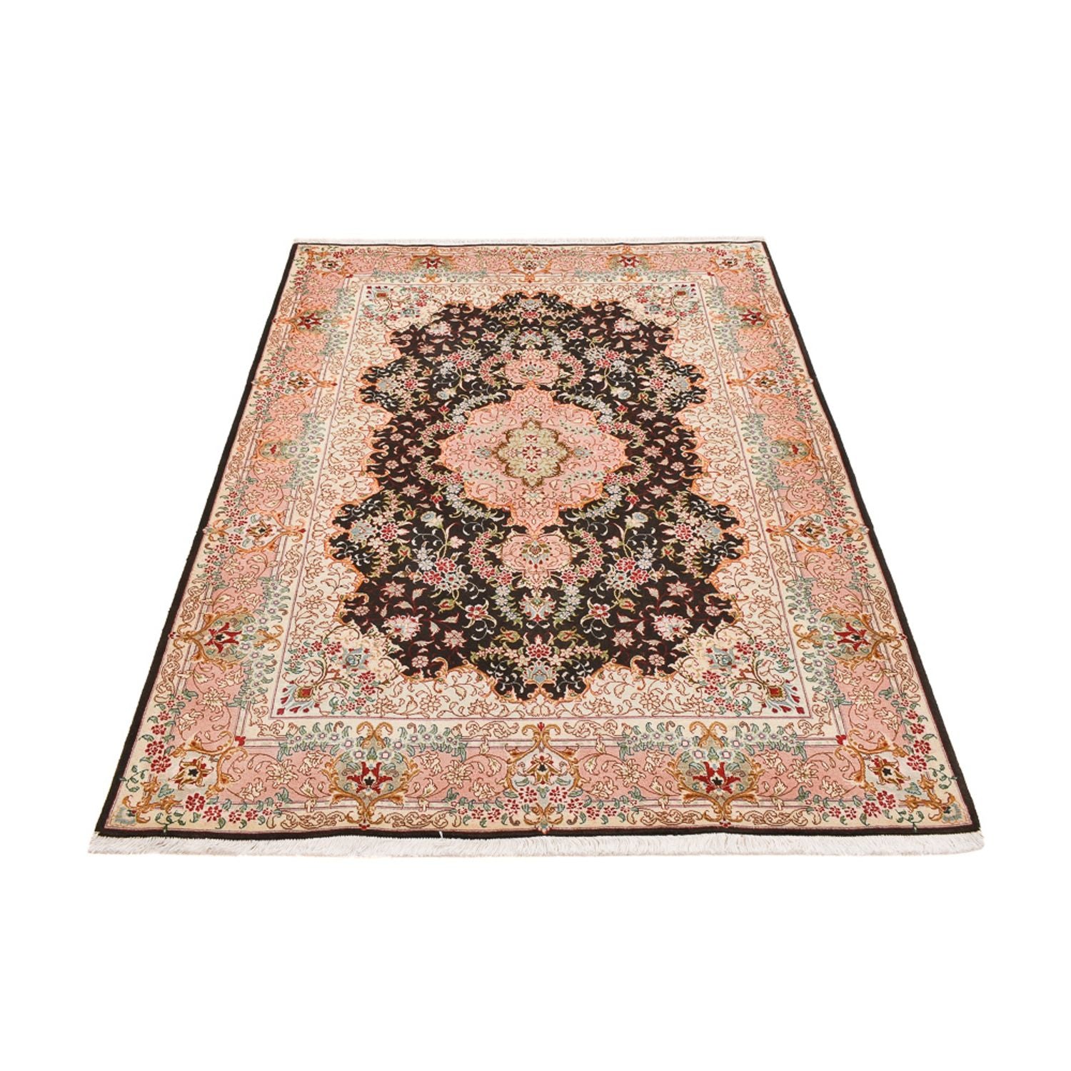 Perserteppich - Täbriz - Royal - 210 x 151 cm - dunkelblau