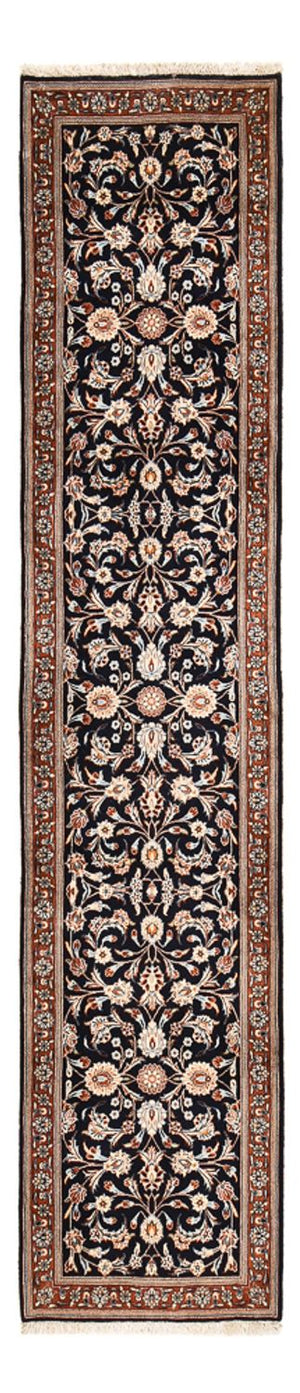 Läufer Perser - Keshan - 338 x 75 cm - dunkelblau