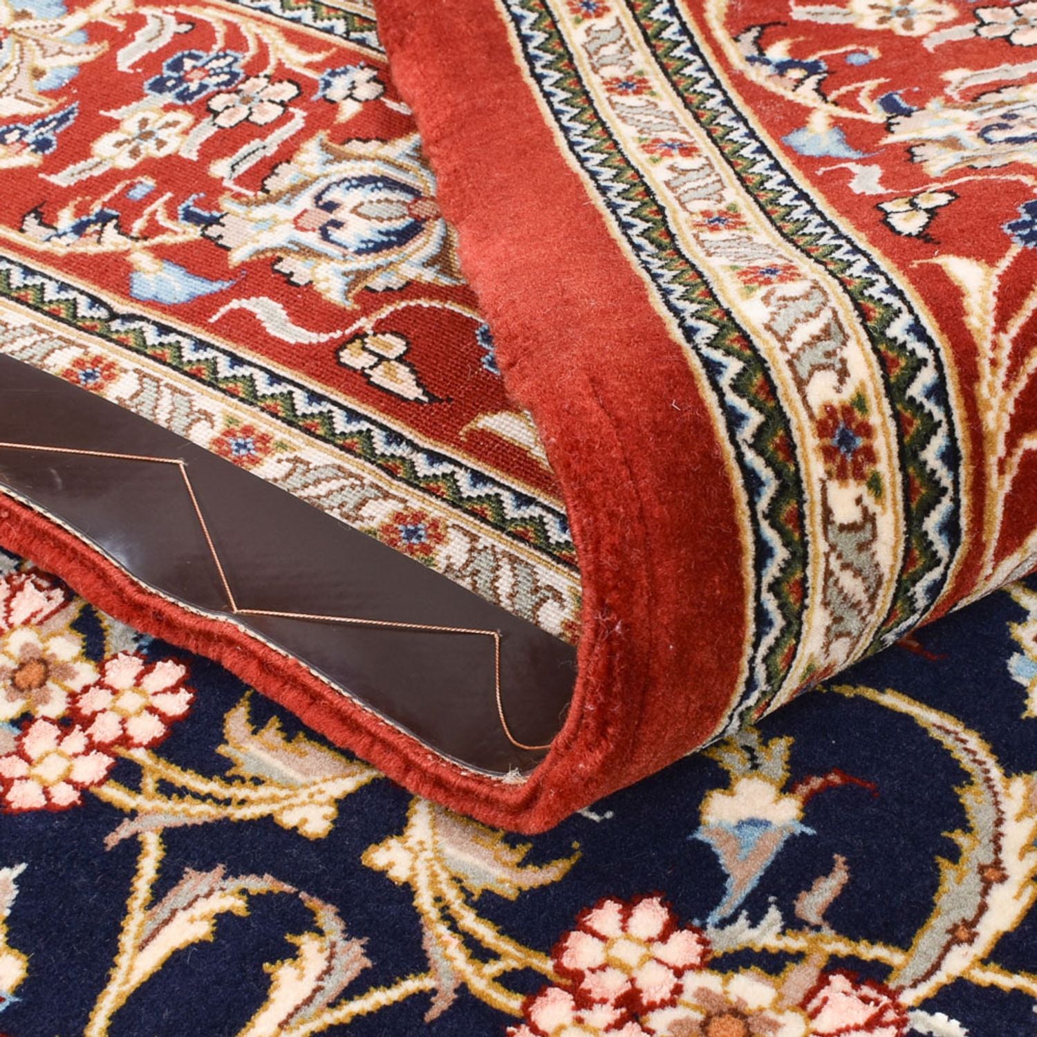 Perserteppich - Ghom - Royal - 204 x 133 cm - dunkelblau